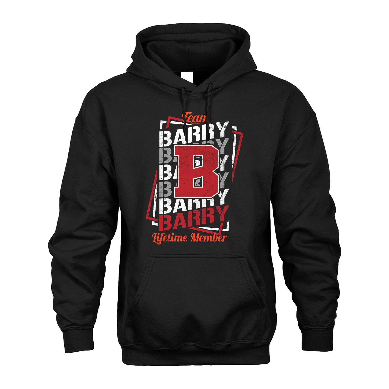Team Your Name Lifetime Member Sporty Shirt BARRY M1-25