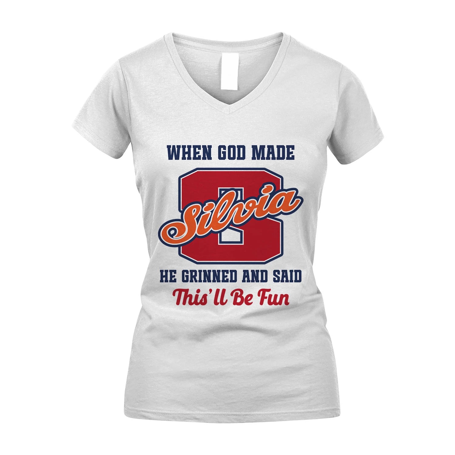 God Made Your Name Custom Shirt SILVIA M1-16