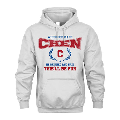 When God Made He Grinned And Said This'll Be Fun Shirt CHEN M1-12