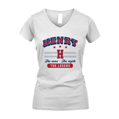 The Man The Myth The Legend With Your Name Shirt HENRY M1-35
