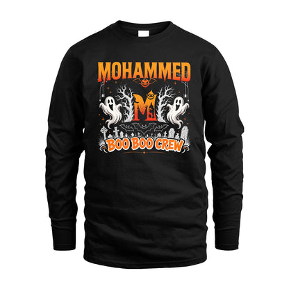 Boo Boo Crew Halloween Custom Name Shirt MOHAMMED M1-28