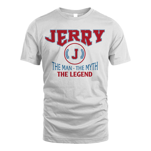 The Man The Myth The Legend Jet Style Shirt JERRY M1-9