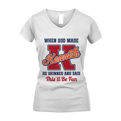 God Made Your Name Custom Shirt KENNETH M1-16