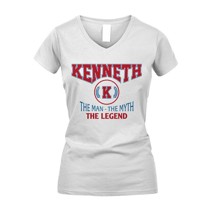 The Man The Myth The Legend Jet Style Shirt KENNETH M1-9