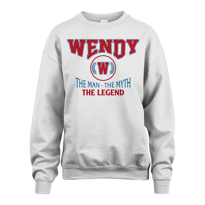 The Man The Myth The Legend Jet Style Shirt WENDY M1-9