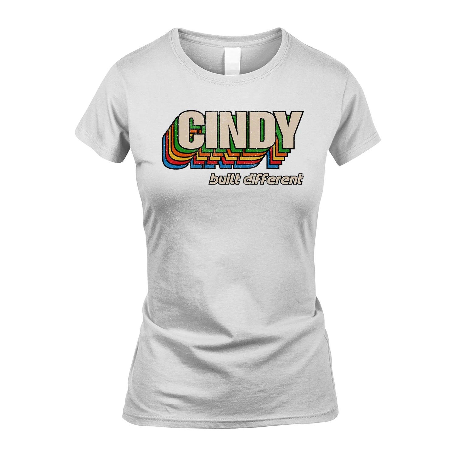 Your Name Built Different Retro Shirt CINDY M1-26