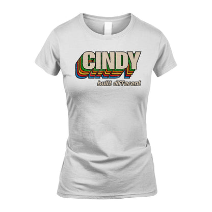 Your Name Built Different Retro Shirt CINDY M1-26