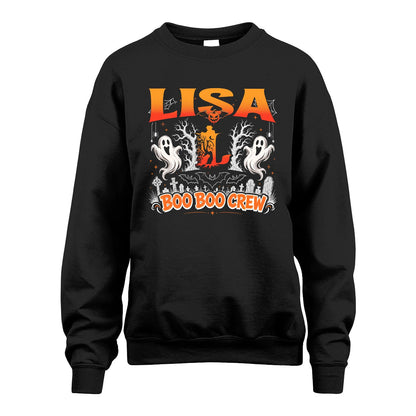 Boo Boo Crew Halloween Custom Name Shirt LISA M1-28