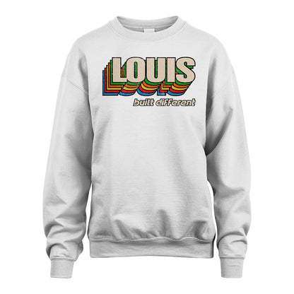 Your Name Built Different Retro Shirt LOUIS M1-26