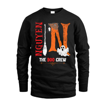 The Boo Crew Halloween With Your Name Shirt NGUYEN M1-23