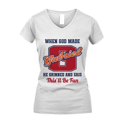 God Made Your Name Custom Shirt GABRIEL M1-16