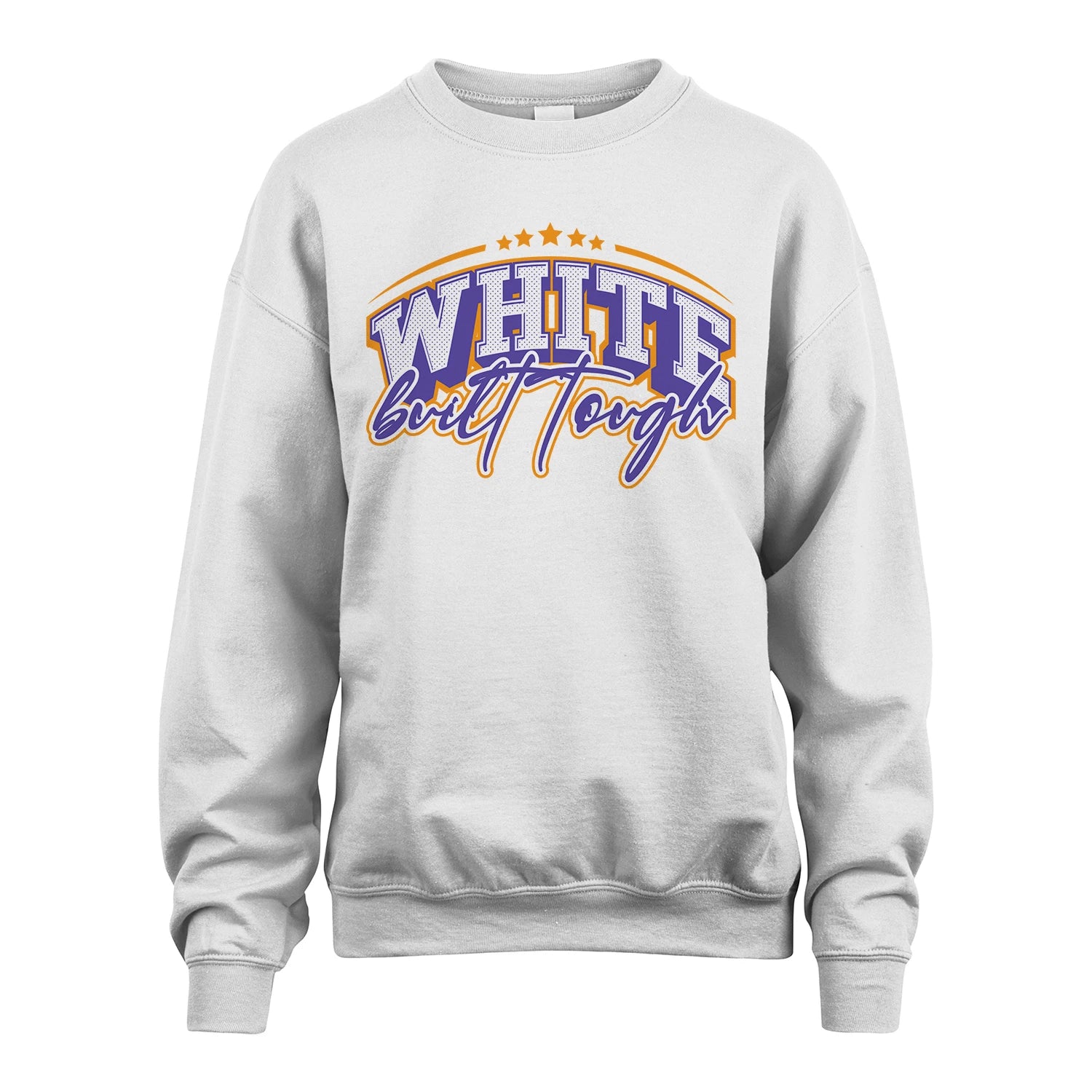 Built Tough Custom Name Shirt WHITE M1-40