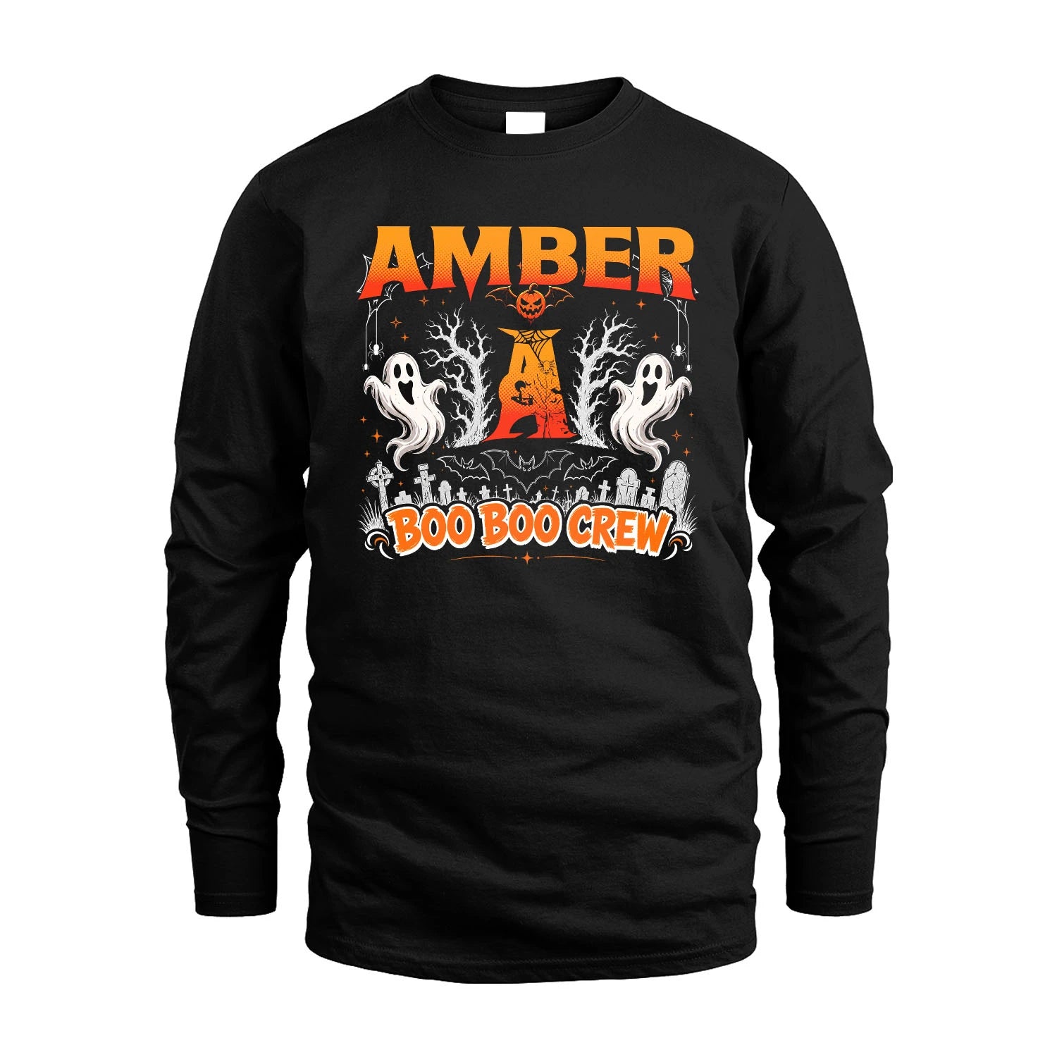 Boo Boo Crew Halloween Custom Name Shirt AMBER M1-28
