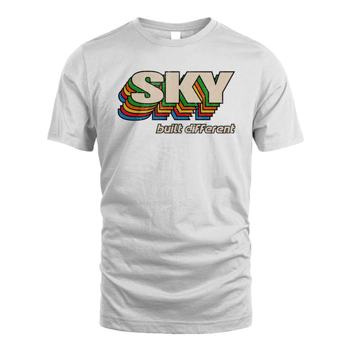 Your Name Built Different Retro Shirt SKY M1-26