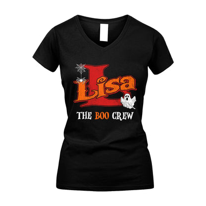 The Boo Crew Halloween Custom Name Shirt LISA M1-22