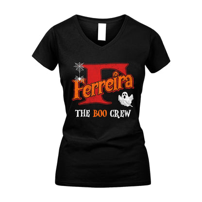 The Boo Crew Halloween Custom Name Shirt FERREIRA M1-22