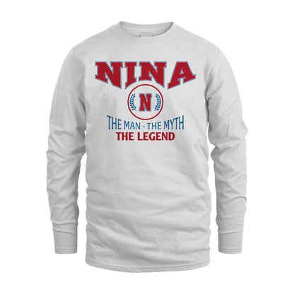 The Man The Myth The Legend Jet Style Shirt NINA M1-9