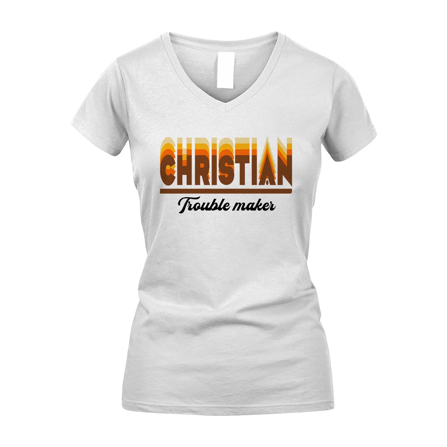 Your Name Trouble Maker Funny Shirt CHRISTIAN M1-34