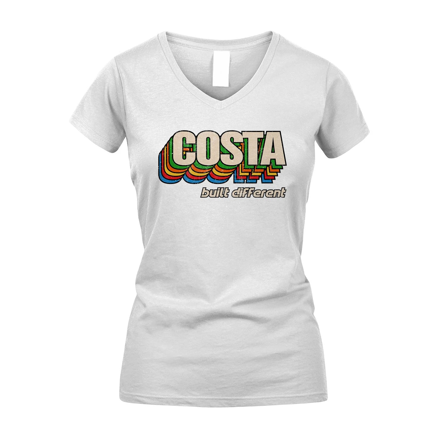 Your Name Built Different Retro Shirt COSTA M1-26