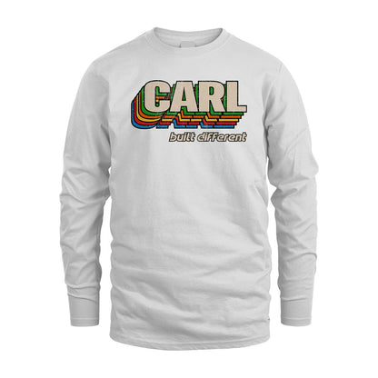 Your Name Built Different Retro Shirt CARL M1-26