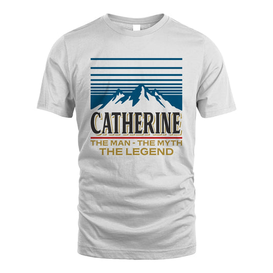 The Man The Myth The Legend Vintage Mountain Shirt CATHERINE M1-19