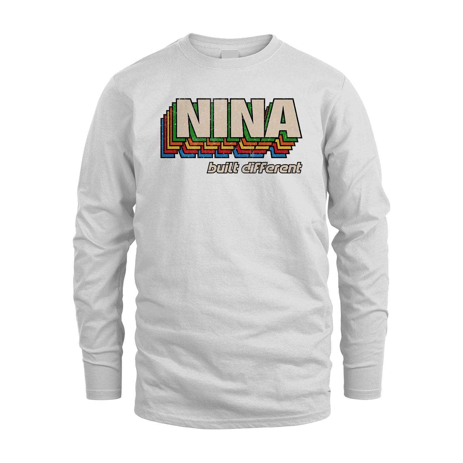 Your Name Built Different Retro Shirt NINA M1-26