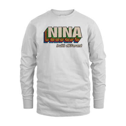 Your Name Built Different Retro Shirt NINA M1-26