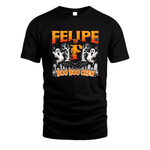 Boo Boo Crew Halloween Custom Name Shirt FELIPE M1-28