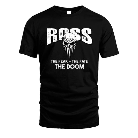 The Fear The Fate The Doom Skull Shirt ROSS M1-39