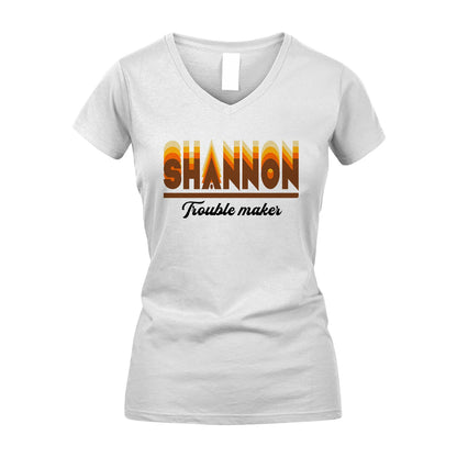 Your Name Trouble Maker Funny Shirt SHANNON M1-34