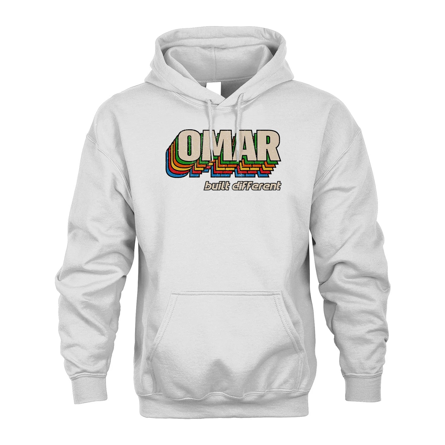 Your Name Built Different Retro Shirt OMAR M1-26