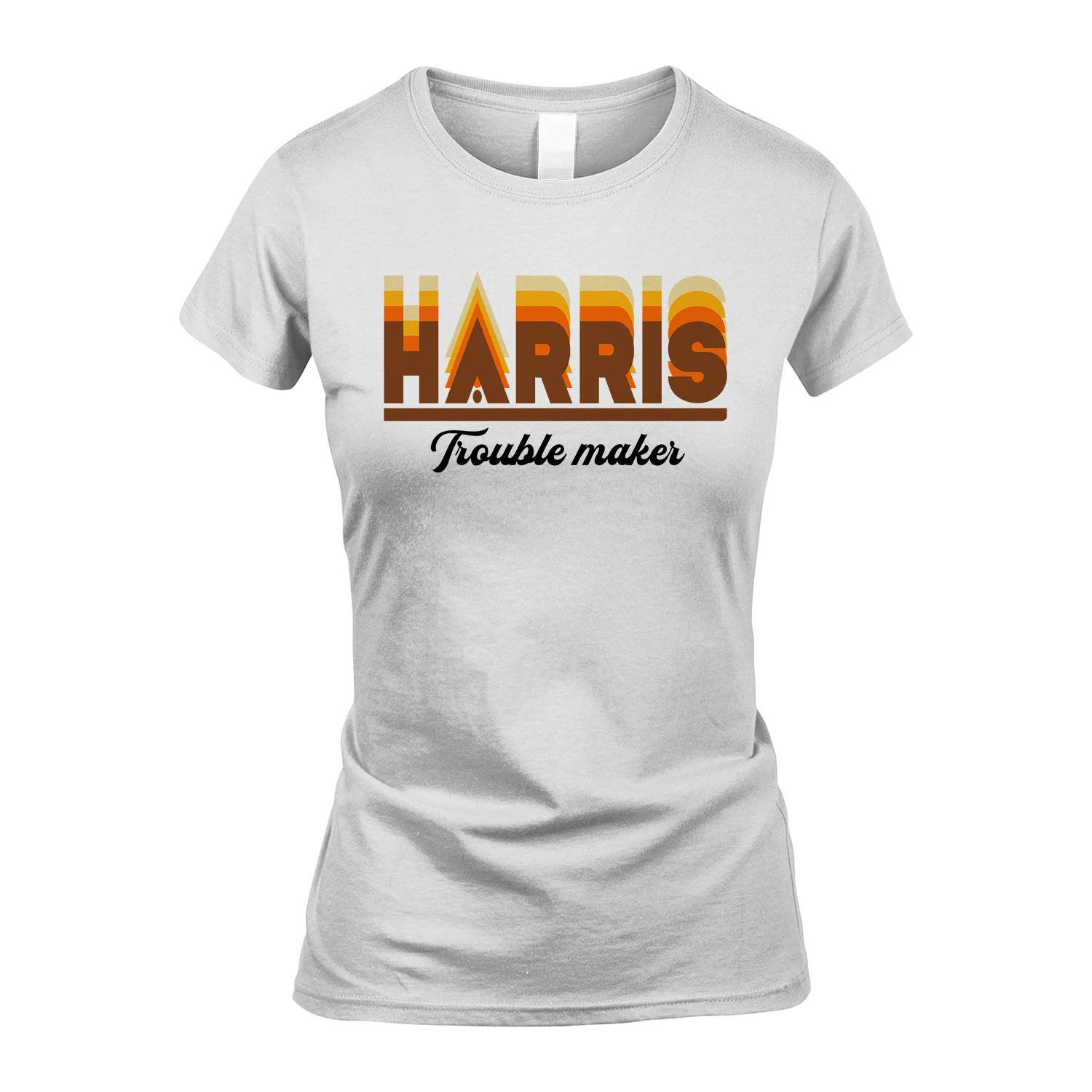 Your Name Trouble Maker Funny Shirt HARRIS M1-34