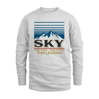 The Man The Myth The Legend Vintage Mountain Shirt SKY M1-19