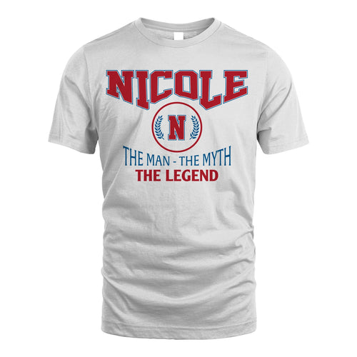 The Man The Myth The Legend Jet Style Shirt NICOLE M1-9