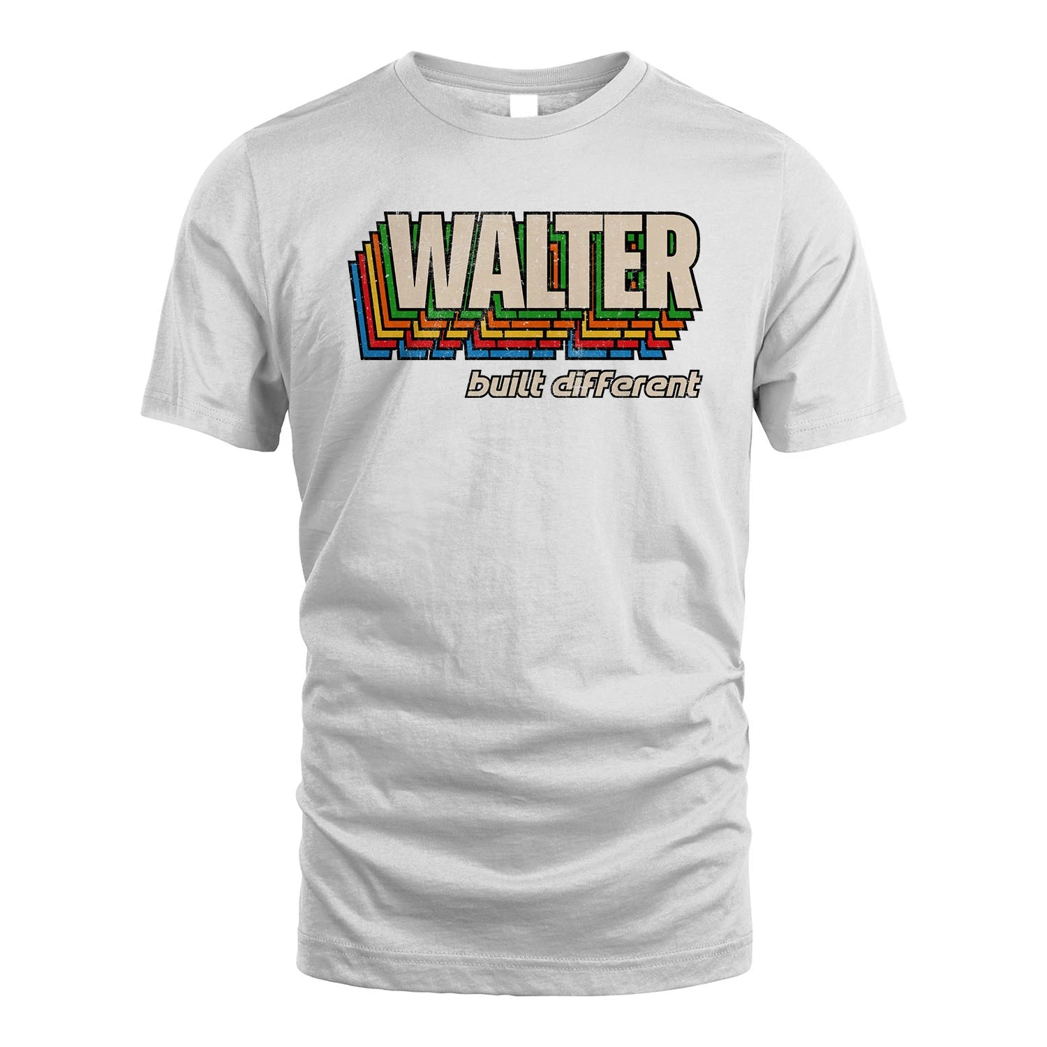 Your Name Built Different Retro Shirt WALTER M1-26