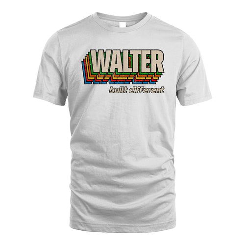 Your Name Built Different Retro Shirt WALTER M1-26