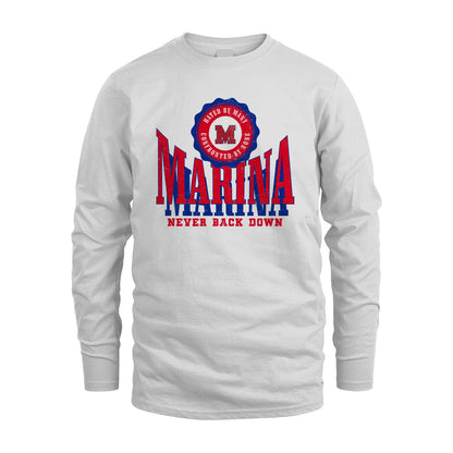 Your Name Never Back Down Shirt MARINA M1-33