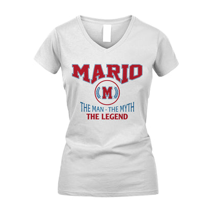 The Man The Myth The Legend Jet Style Shirt MARIO M1-9