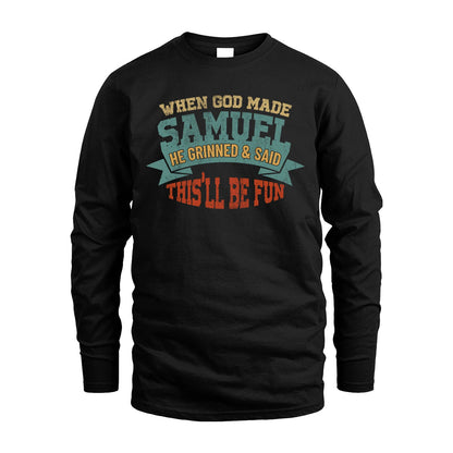 The Man The Myth The Legend Sporty Shirt SAMUEL M1-15