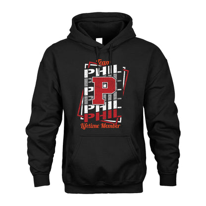 Team Your Name Lifetime Member Sporty Shirt PHIL M1-25