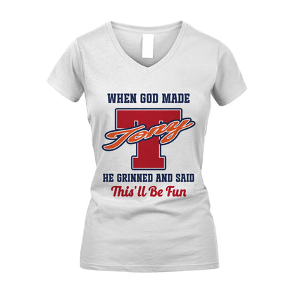 God Made Your Name Custom Shirt TONY M1-16
