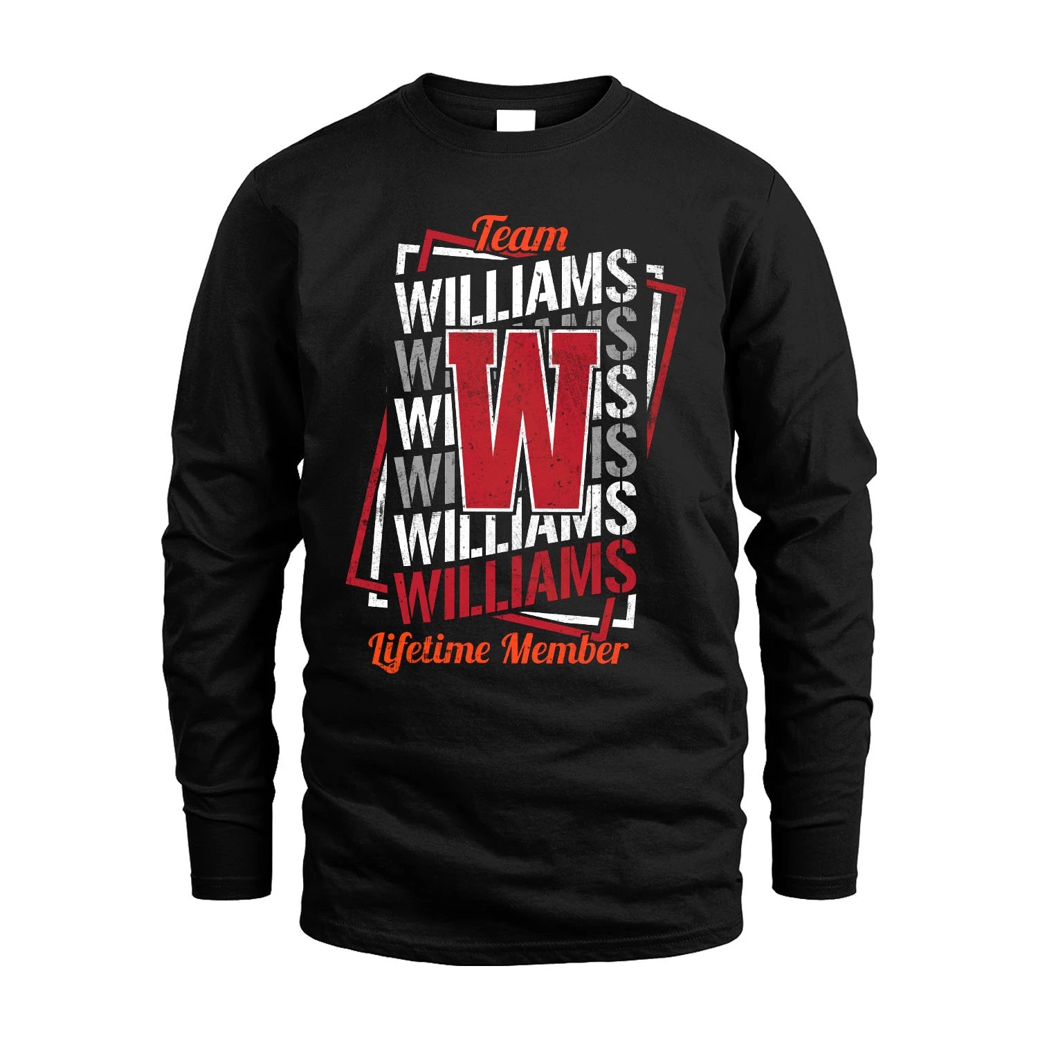Team Your Name Lifetime Member Sporty Shirt WILLIAMS M1-25