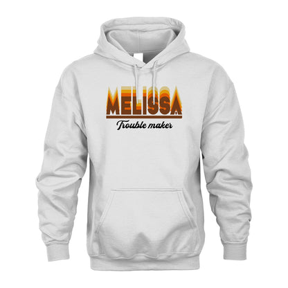 Your Name Trouble Maker Funny Shirt MELISSA M1-34