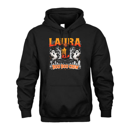 Boo Boo Crew Halloween Custom Name Shirt LAURA M1-28