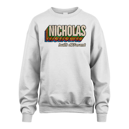 Your Name Built Different Retro Shirt NICHOLAS M1-26