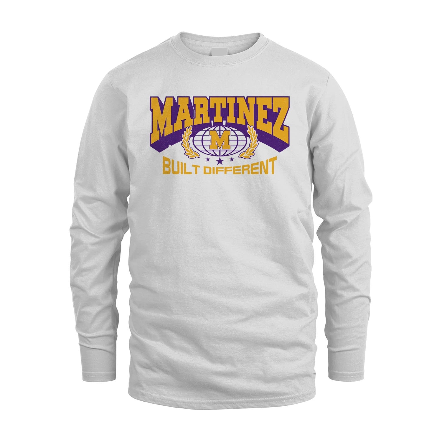 Your Name Built Different Sporty Shirt MARTINEZ M1-32