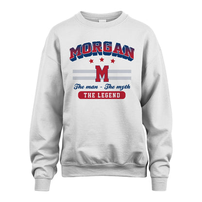 The Man The Myth The Legend With Your Name Shirt MORGAN M1-35