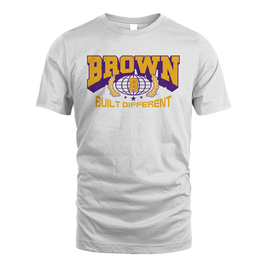 Your Name Built Different Sporty Shirt BROWN M1-32