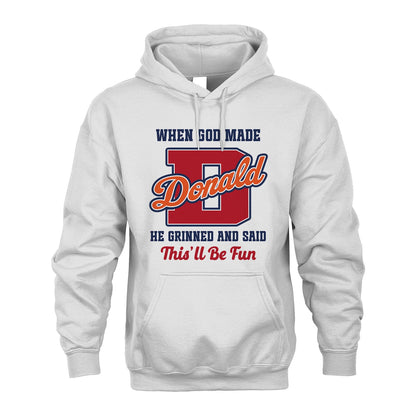God Made Your Name Custom Shirt DONALD M1-16