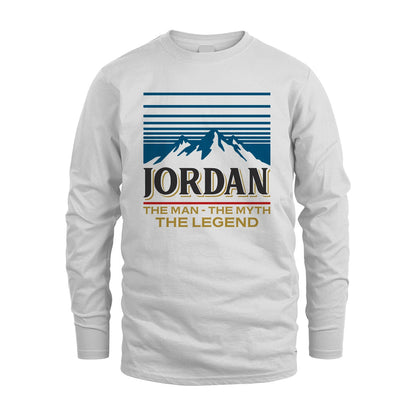 The Man The Myth The Legend Vintage Mountain Shirt JORDAN M1-19